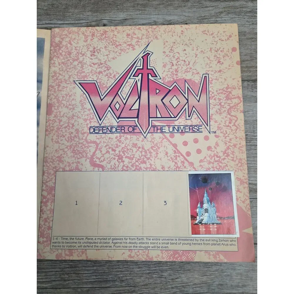 Vintage 1984 Panini Voltron: Defender of the Universe Sticker Album Collectible!